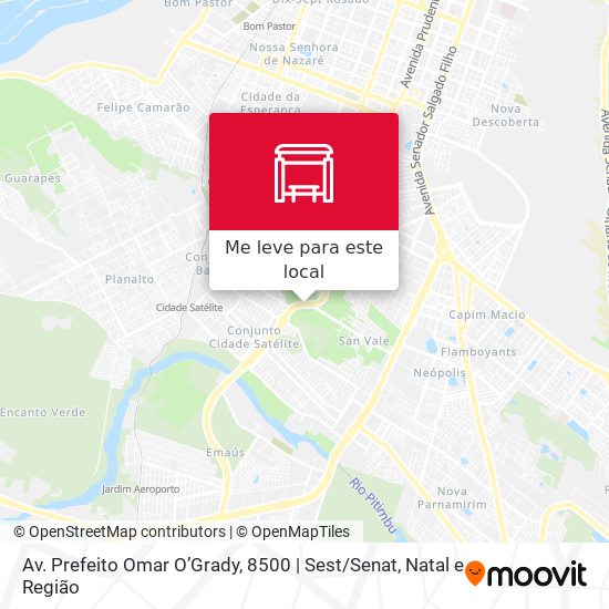 Av. Prefeito Omar O’Grady, 8500 | Sest / Senat mapa