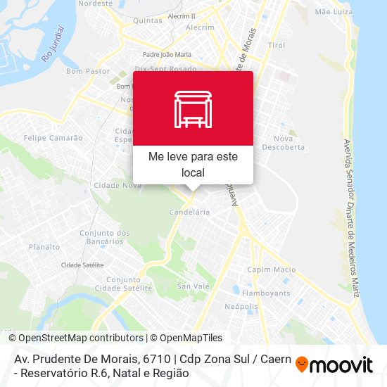 Av. Prudente De Morais, 6710 | Cdp Zona Sul / Caern - Reservatório R.6 mapa