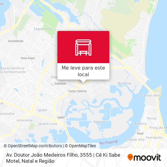 Av. Doutor João Medeiros Filho, 3555 | Cê Ki Sabe Motel mapa