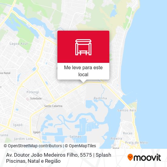 Av. Doutor João Medeiros Filho, 5575 | Splash Piscinas mapa