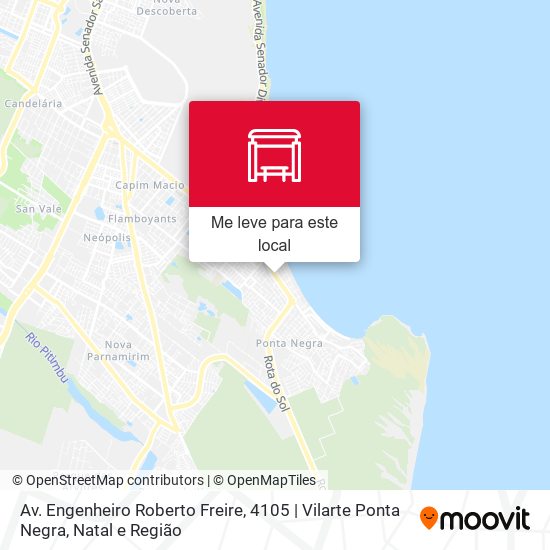 Av. Engenheiro Roberto Freire, 4105 | Vilarte Ponta Negra mapa