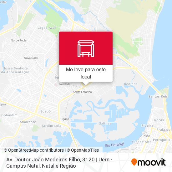 Av. Doutor João Medeiros Filho, 3120 | Uern - Campus Natal mapa