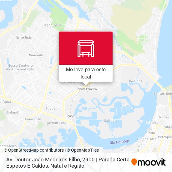 Av. Doutor João Medeiros Filho, 2900 | Parada Certa Espetos E Caldos mapa