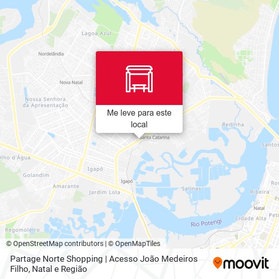 Partage Norte Shopping | Acesso João Medeiros Filho mapa