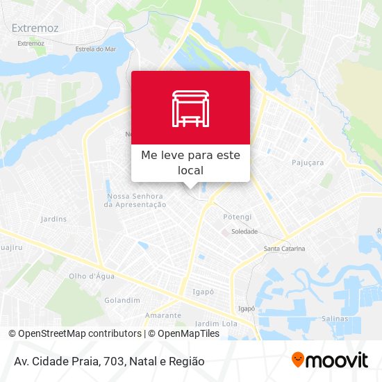 Av. Cidade Praia, 703 mapa