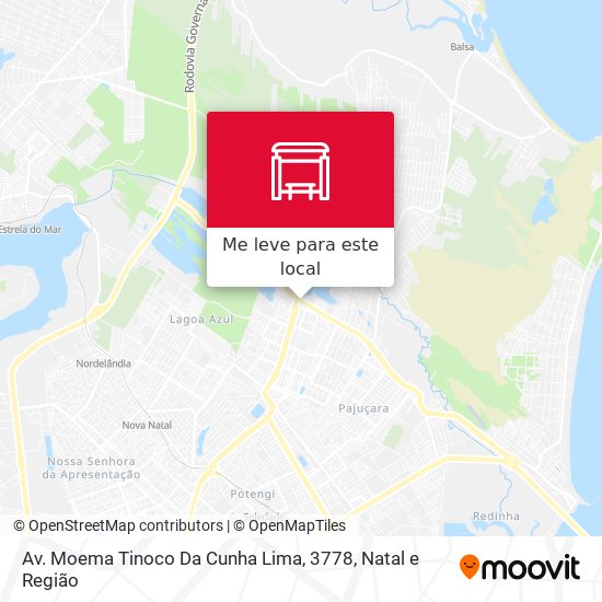 Av. Moema Tinoco Da Cunha Lima, 3778 mapa
