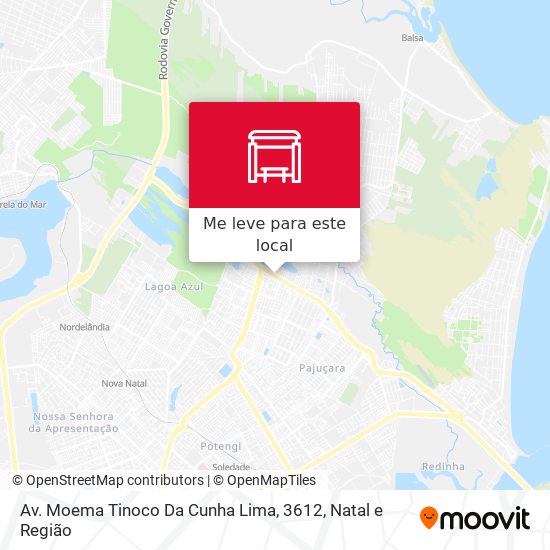 Av. Moema Tinoco Da Cunha Lima, 3612 mapa