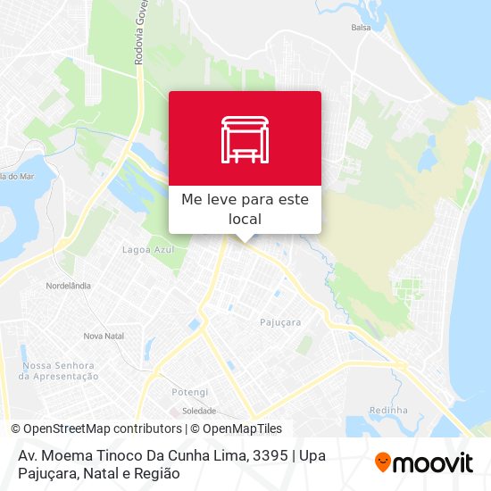 Av. Moema Tinoco Da Cunha Lima, 3395 | Upa Pajuçara mapa