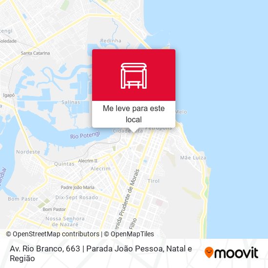 Av. Rio Branco, 663 | Parada João Pessoa mapa