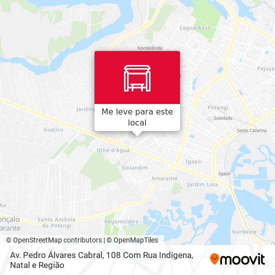 Av. Pedro Álvares Cabral, 108 Com Rua Indígena mapa