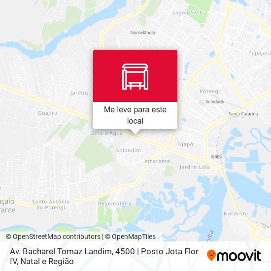 Como chegar até Av. Bacharel Tomaz Landim, 4500 - Posto Jota Flor IV em Nossa Senhora Da Apresentação de Ônibus ou Trem? Como chegar até Av. Bacharel Tomaz Landim, 4500 - Posto Jota Flor IV em Nossa Senhora Da Apresentação de Ônibus ou Trem?