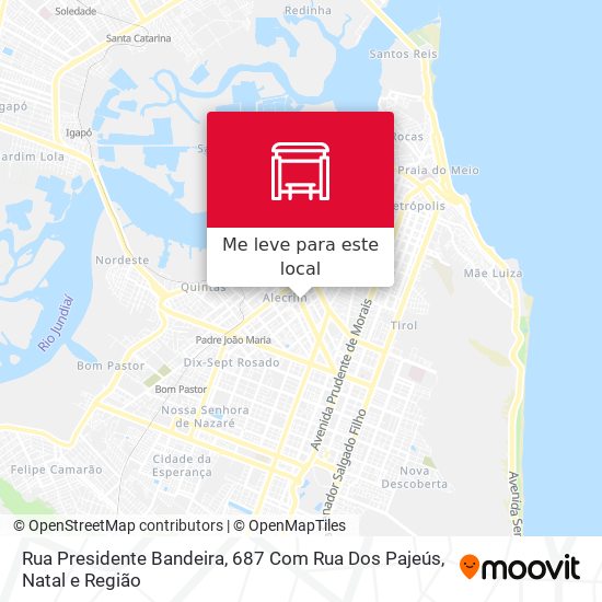 Rua Presidente Bandeira, 687 Com Rua Dos Pajeús mapa