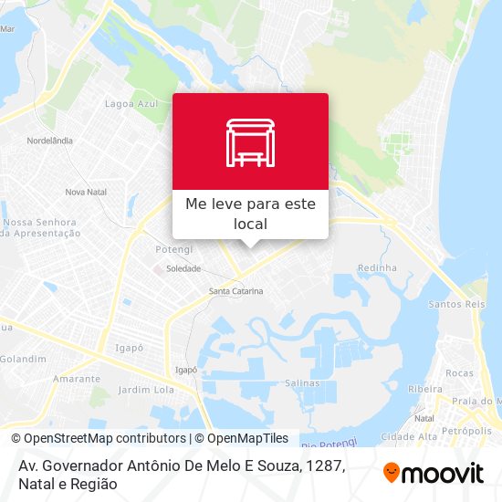 Av. Governador Antônio De Melo E Souza, 1287 mapa