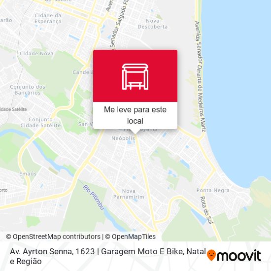 Av. Ayrton Senna, 1623 | Garagem Moto E Bike mapa