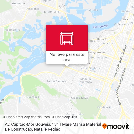 Av. Capitão-Mor Gouveia, 131 | Maré Mansa Material De Construção mapa