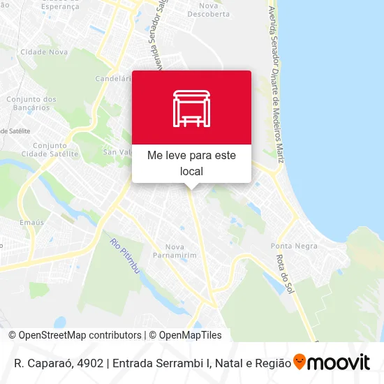 R. Caparaó, 4902 | Entrada Serrambi I mapa