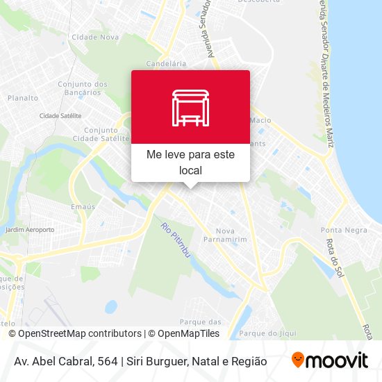 Av. Abel Cabral, 564 | Siri Burguer mapa