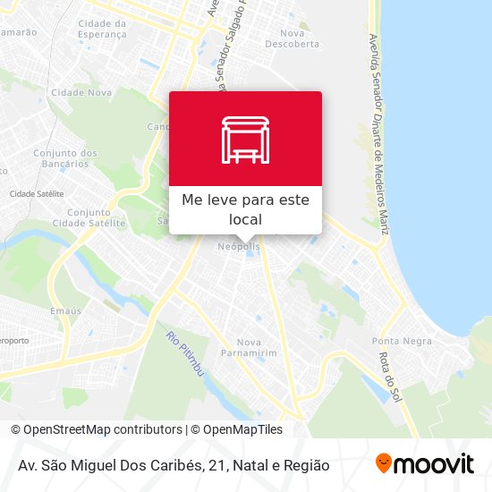 Av. São Miguel Dos Caribés, 21 mapa