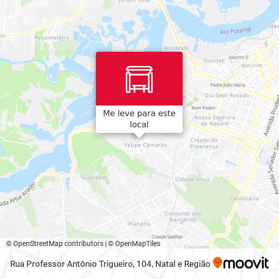 Rua Professor Antônio Trigueiro, 104 mapa