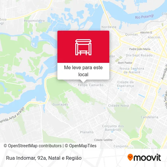 Rua Indomar, 92a mapa