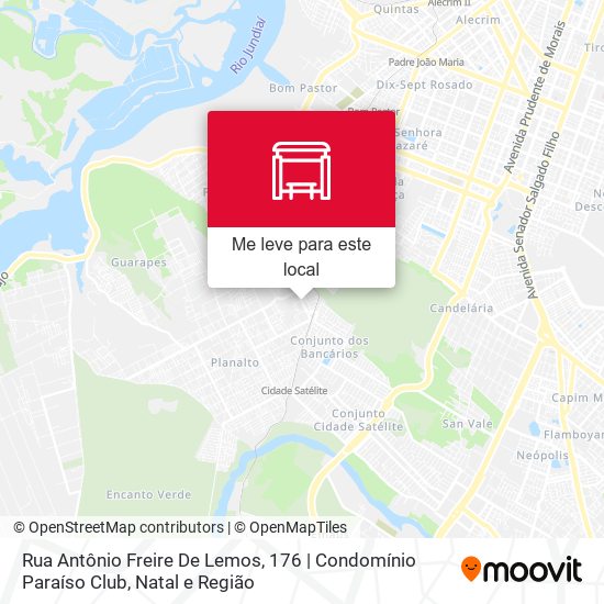 Rua Antônio Freire De Lemos, 176 | Condomínio Paraíso Club mapa