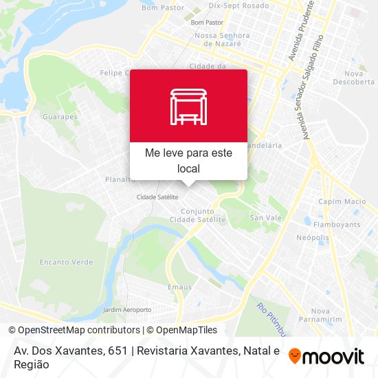 Av. Dos Xavantes, 651 | Revistaria Xavantes mapa