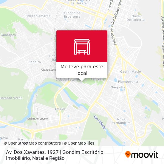 Av. Dos Xavantes, 1927 | Gondim Escritório Imobiliário mapa