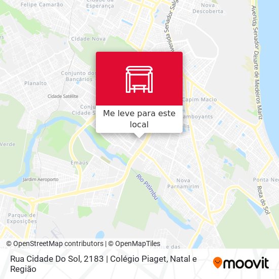 Rua Cidade Do Sol, 2183 | Colégio Piaget mapa