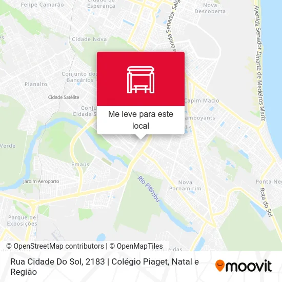 Rua Cidade Do Sol, 2183 | Colégio Piaget mapa