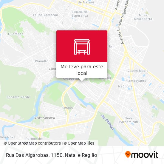 Rua Das Algarobas, 1150 mapa