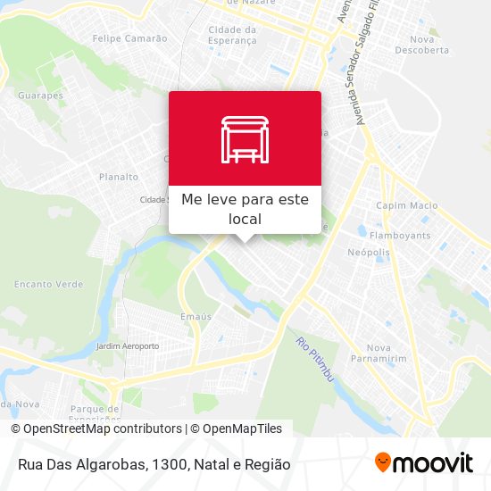 Rua Das Algarobas, 1300 mapa