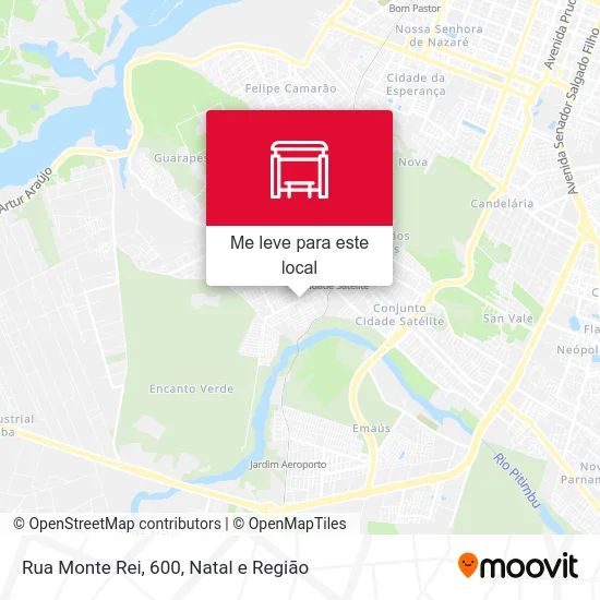 Rua Monte Rei, 600 mapa