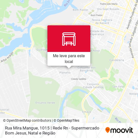 Rua Mira Mangue, 1015 | Rede Rn - Supermercado Bom Jesus mapa