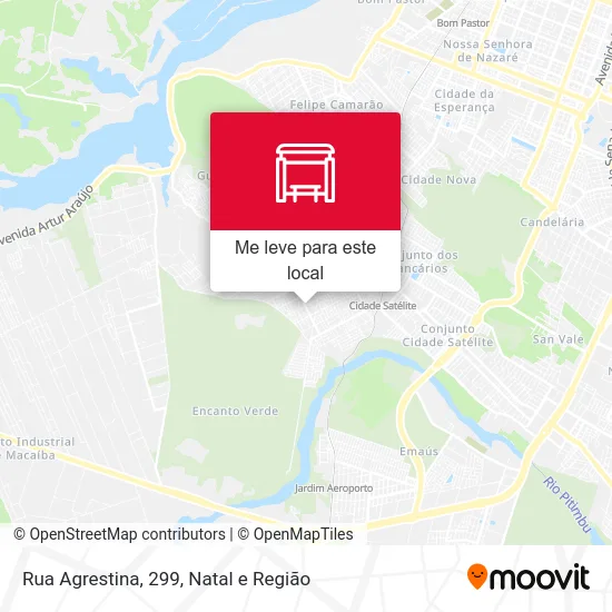 Rua Agrestina, 299 mapa