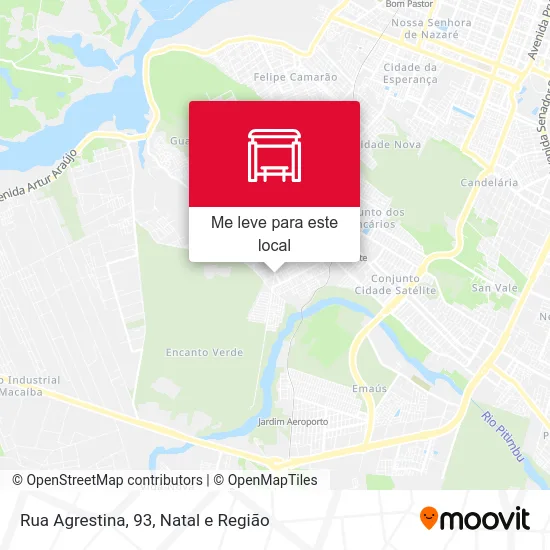 Rua Agrestina, 93 mapa