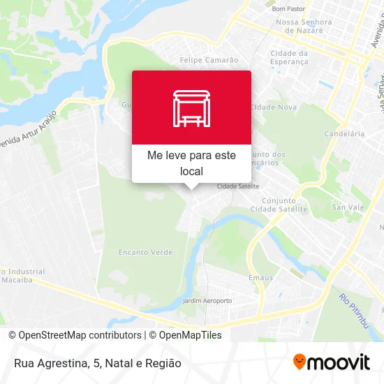 Rua Agrestina, 5 mapa