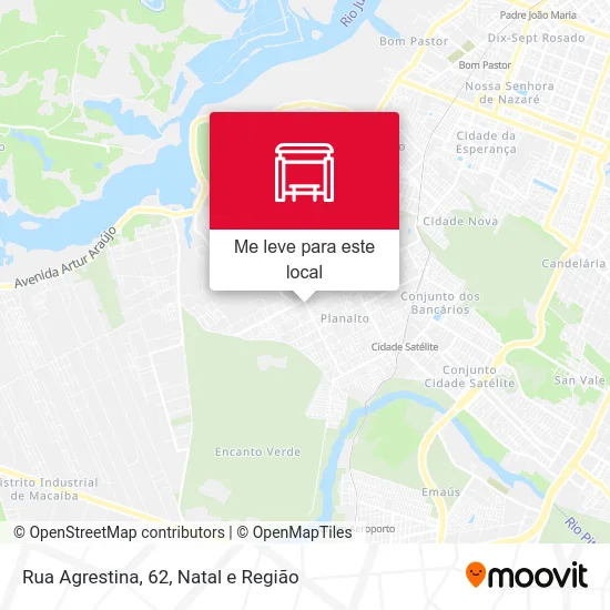 Rua Agrestina, 62 mapa