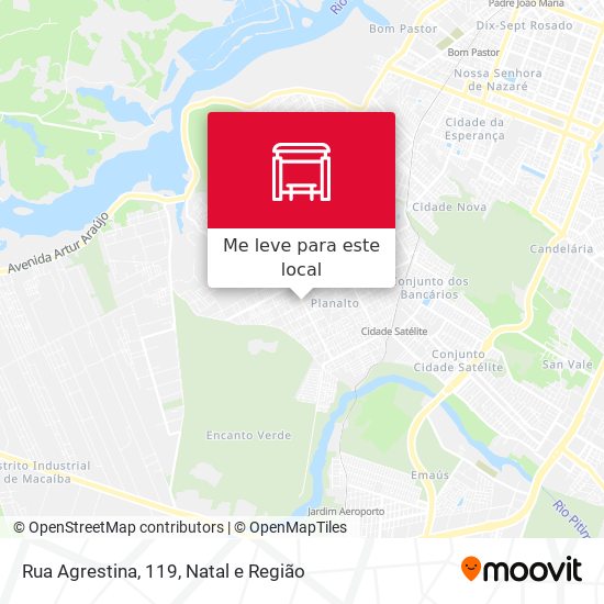 Rua Agrestina, 119 mapa