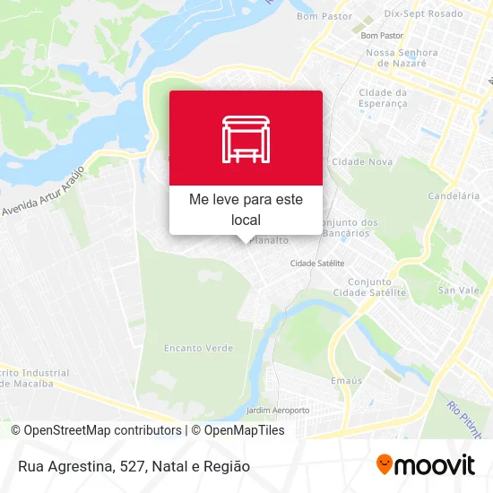 Rua Agrestina, 527 mapa