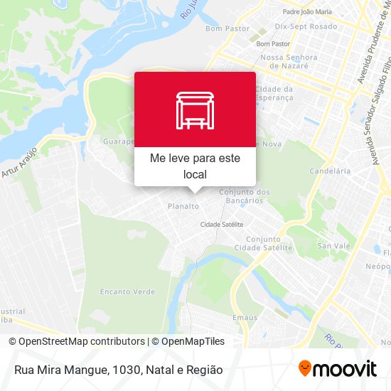 Rua Mira Mangue, 1030 mapa