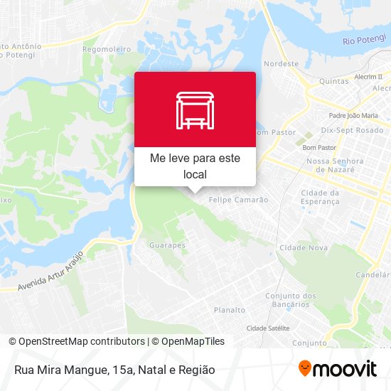 Rua Mira Mangue, 15a mapa