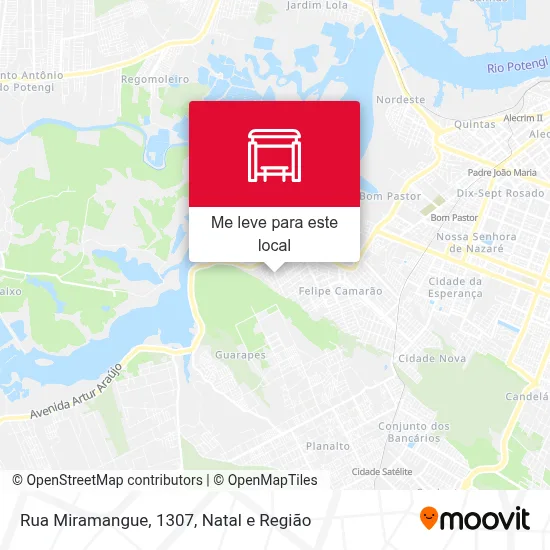 Rua Miramangue, 1307 mapa