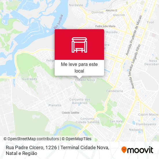 Rua Padre Cícero, 1226 | Terminal Cidade Nova mapa