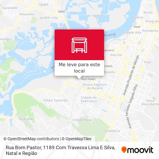 Rua Bom Pastor, 1189 Com Travessa Lima E Silva mapa