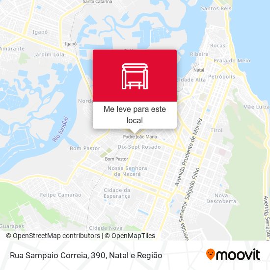 Rua Sampaio Correia, 390 mapa