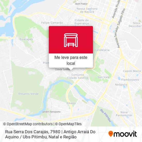 Rua Serra Dos Carajás, 7980 | Antigo Arraiá Do Aquino / Ubs Pitimbu mapa