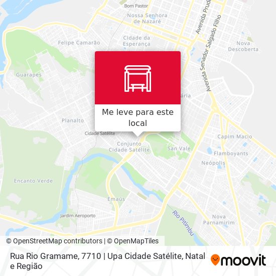 Rua Rio Gramame, 7710 | Upa Cidade Satélite mapa