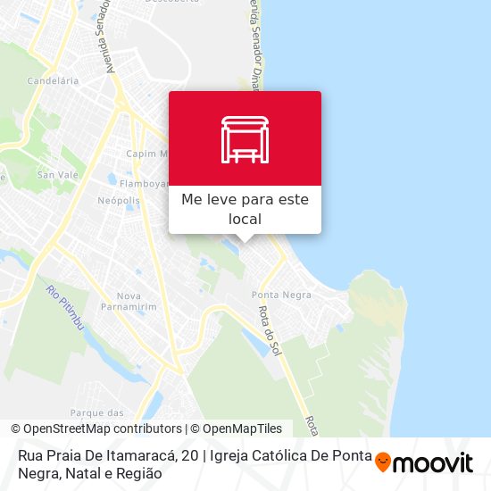 Rua Praia De Itamaracá, 20 | Igreja Católica De Ponta Negra mapa