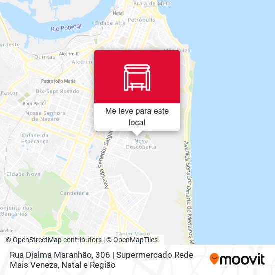 Rua Djalma Maranhão, 306 | Supermercado Rede Mais Veneza mapa