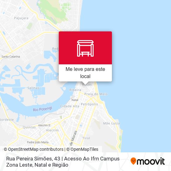 Rua Pereira Simões, 43 | Acesso Ao Ifrn Campus Zona Leste mapa